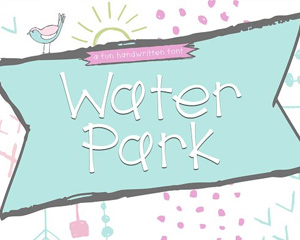 Water Park可爱手写卡通英文字体下载