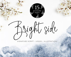 BrightSide英文字体logo素材下载