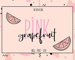 Pink Grapefruit英文字体下载