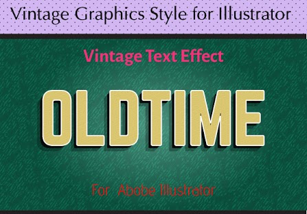 AI复古立体字体样式Vintage Graphics Style for Illustrator1
