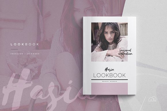 优雅时尚宣传画册模板Hasia - Lookbook1
