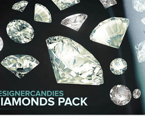 高清切面透明钻石VIP会员卡装饰 平面设计必备PNG免抠美化素材