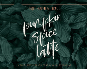 Pumpkin Spice Latte英文字体下载